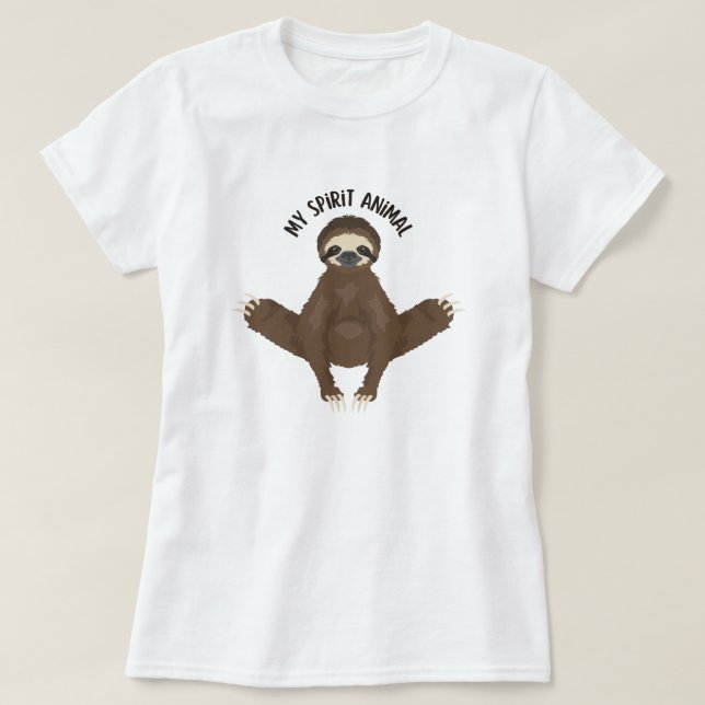 Camiseta Larga o meu animal espirituoso (Frente do Design)