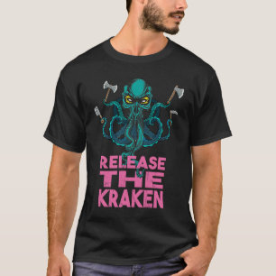 Camiseta Larga o Monstro do Octopus de Kraken Tea