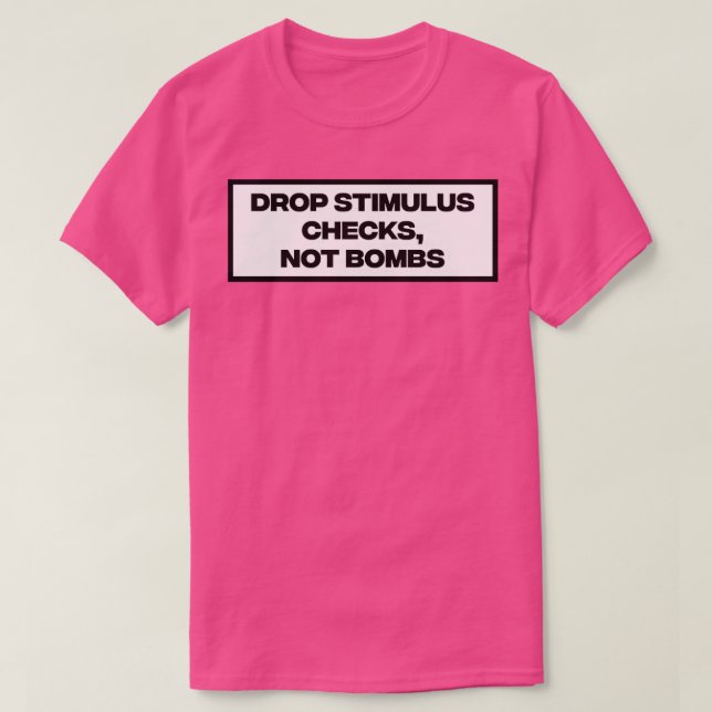 Camiseta Largar Estímulos Não Bombas (Frente do Design)