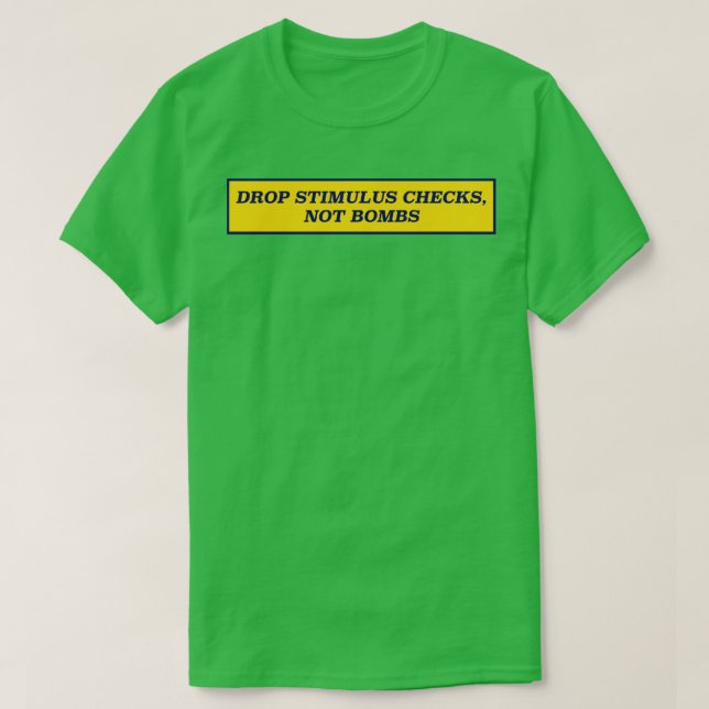 Camiseta Largar Estímulos Não Bombas2 (Frente do Design)