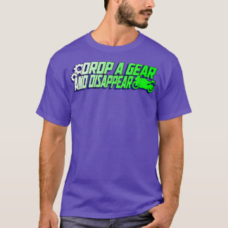 Camiseta Largar uma engrenagem e Desaparecer