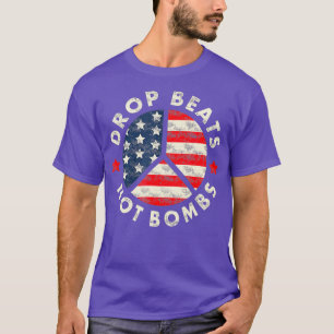 Camiseta Largas não bombardeiam amantes de música contra DJ