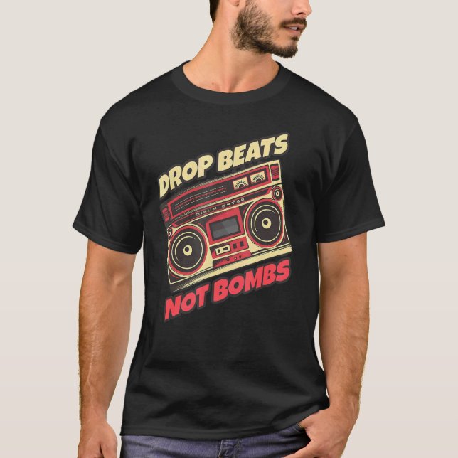 Camiseta Largas Não Bombas Estéreo Musical (Frente)