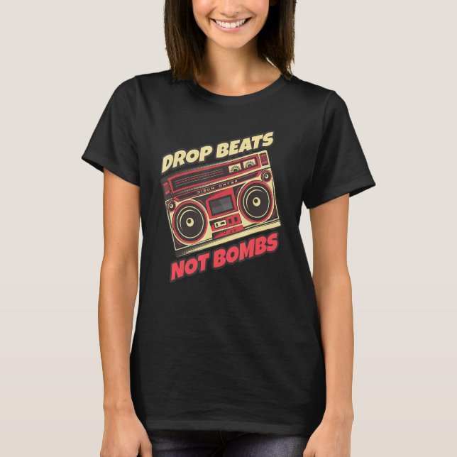 Camiseta Largas Não Bombas Estéreo Musical (Frente)