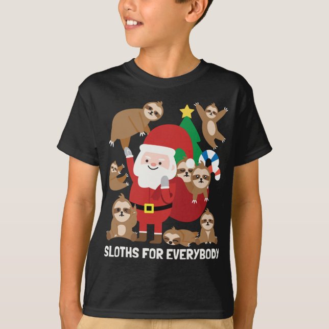 Camiseta Largas Para Todos Engraçados Feliz Natal De invern (Frente)