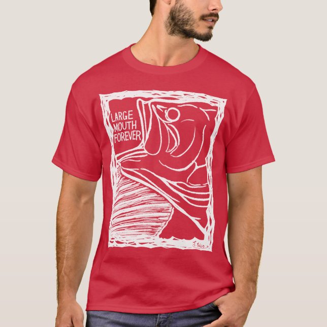 Camiseta LARGE MOUTH FOREVER!(Fish Forever series 015) (Frente)