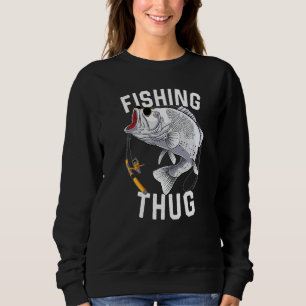 Camiseta Largemouth Bass Thug Pescador Dia dos Pais