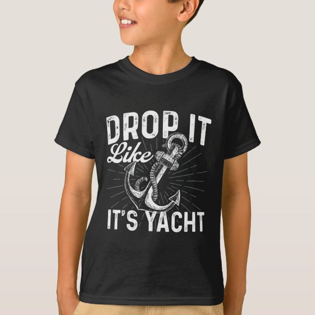 Camiseta Largue Como Se Fosse Iate - Proprietário de Barco  (Frente)