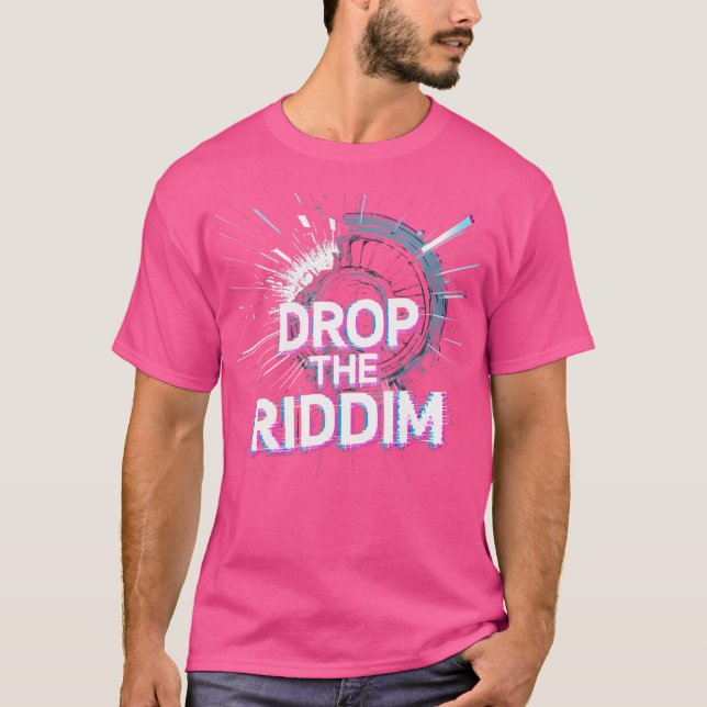 Camiseta Largue O Riddim Dubstep Rave Music Retro (Frente)
