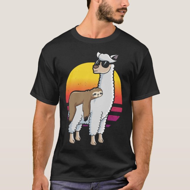 Camiseta Largura de impressão digital em Llama (Frente)