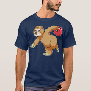 Camiseta Largura em Boliches com Bola de boliche