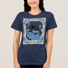 Camiseta Lark Bunting And Colorado Blue Columbine