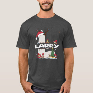 Camiseta Larry Christmas w Larry Name for funny Xmas