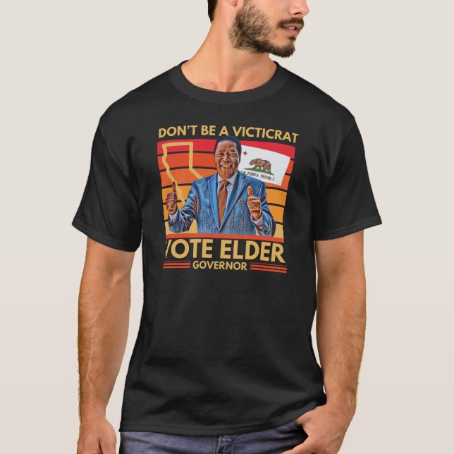 Camiseta Larry Elder, Governador da Califórnia Victicrat T- (Frente)