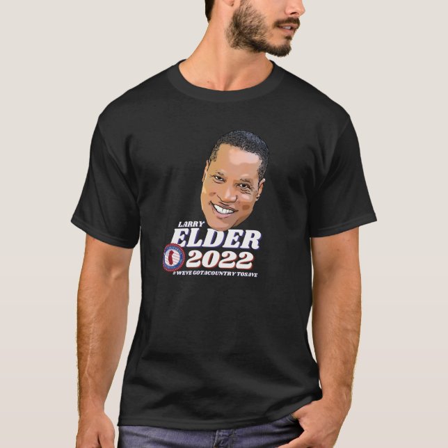 Camiseta Larry Elder para Governador 2022 (Frente)