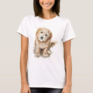 Camiseta Larry, o filhote Labradoodle