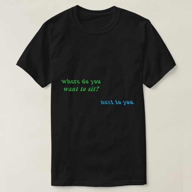 Camiseta Larry Stylinson cita "onde você quer (Frente do Design)