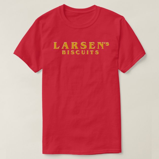 Camiseta Larsens Biscuits (Frente do Design)