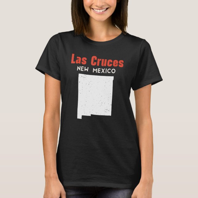 Camiseta Las Cruces USA State America Travel New Mexican Ne (Frente)