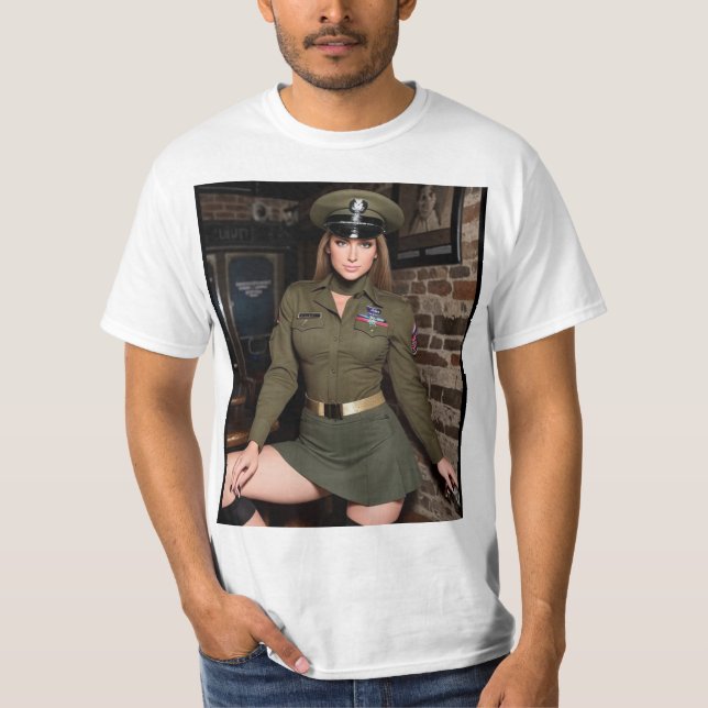 Camiseta Las mujeres militares también se divierten (Frente)