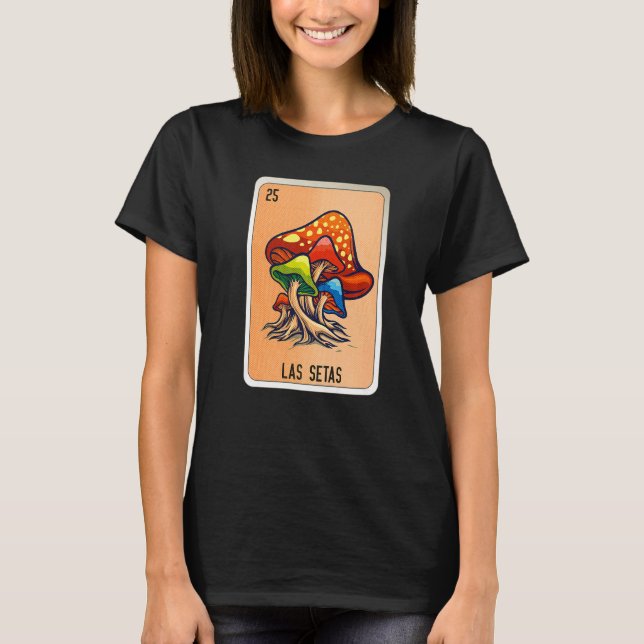 Camiseta Las Setas Mexican Slang Lottery Bingo Cards   (Frente)