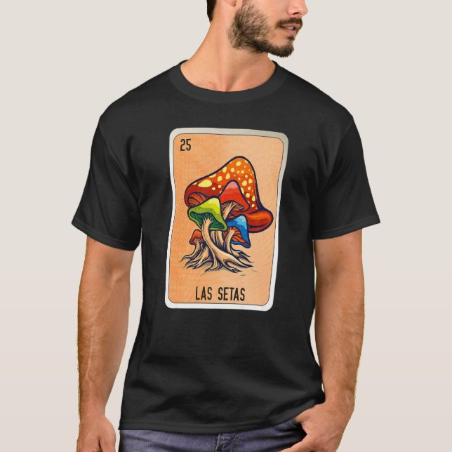 Camiseta Las Setas Mexican Slang Lottery Bingo Cards   (Frente)