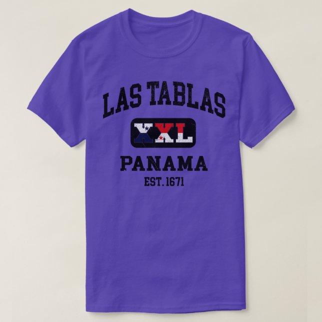 Camiseta Las Tablas Panamá XXL design Athletic (Frente do Design)