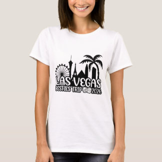 Camiseta Las Vegas 2024 com dados e paisagem urbana