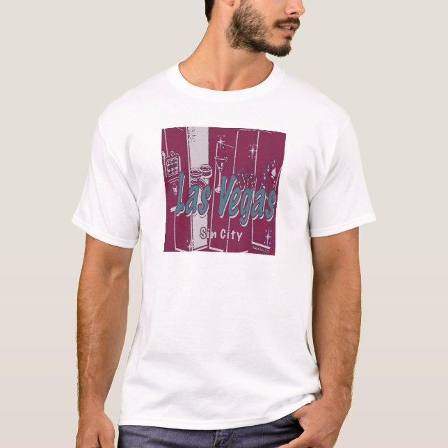 Camiseta Las Vegas Arte Pop (Frente)