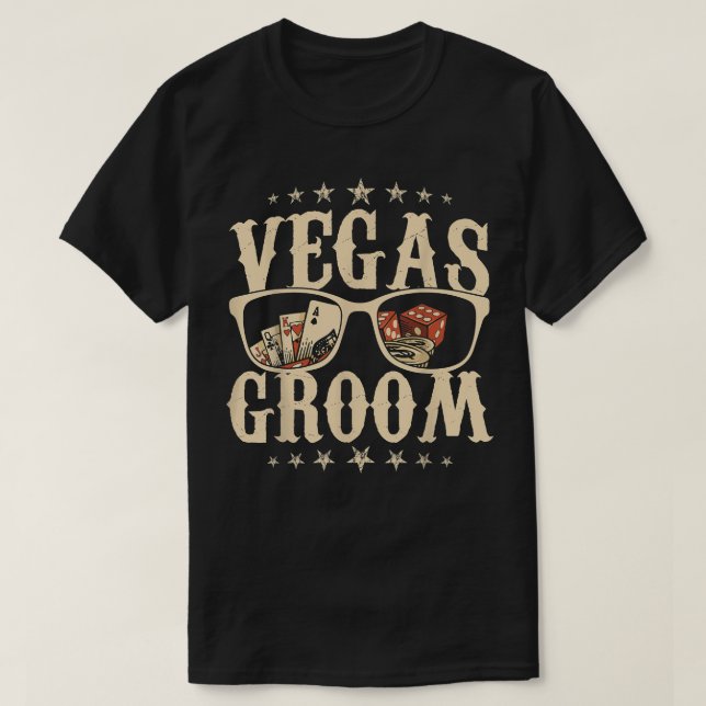 Camiseta Las Vegas Bachelor Party Las Vegas Groom Las Vegas (Frente do Design)