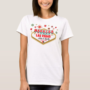 Camiseta Las Vegas Casada com Casal Correspondente às Féria