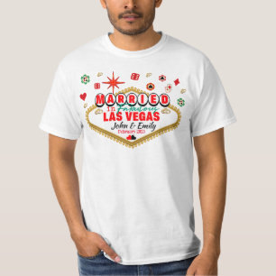 Camiseta Las Vegas Casada com Casal Correspondente às Féria
