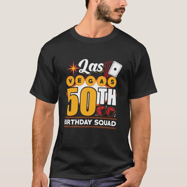Camiseta Las Vegas Festa de aniversário Group Las Vegas 50t (Frente)