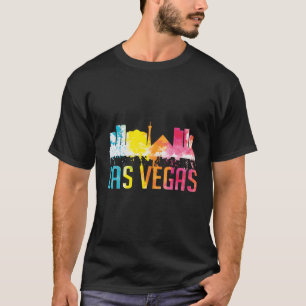 Camiseta Las Vegas Nevada Watercolor City Skyline