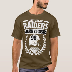 Camiseta Las Vegas Raiders Maxx Crosby 98 Helmet American