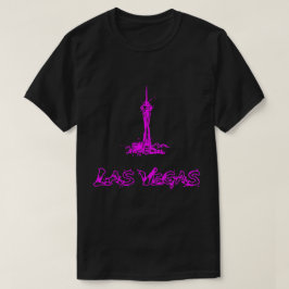 Camiseta Las Vegas Stratosphere Neon Rosa Sketch