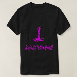 Camiseta Las Vegas Stratosphere Neon Rosa Sketch