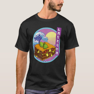 Camiseta Lasagna Pasta Itália Cuisine Itália Comida 4