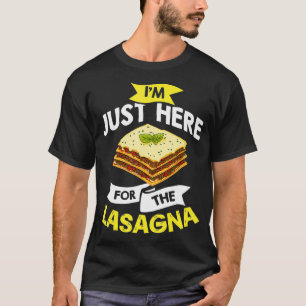 Camiseta Lasagna recebe macarrão vegetal