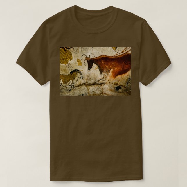 Camiseta Lascaux II é uma réplica da caverna de Lascaux (Frente do Design)