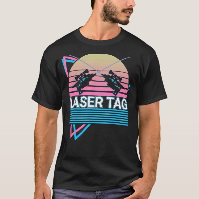 Camiseta Laser Tag Game Lasertag Retro (Frente)