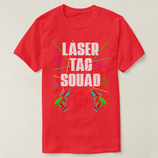 Camiseta Laser Tag Squad (Frente do Design)