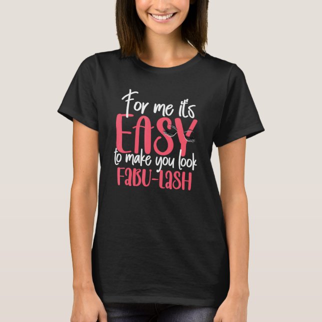 Camiseta Lash Artist Fabu Lash para maquiagem 1 (Frente)