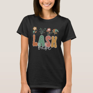 Camiseta Lash Babe Flower Lash Artist Eyelash Tech Lash
