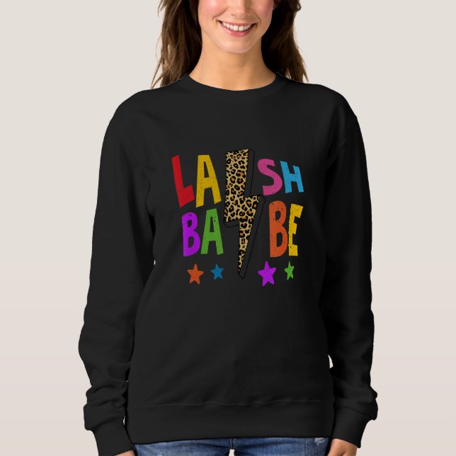 Camiseta Lash Babe Lash Tech Eyelash Technician Esthetician (Frente)