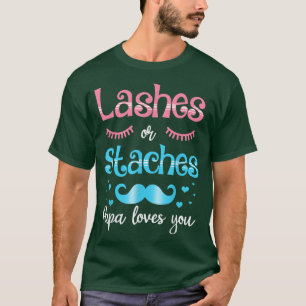 Camiseta Lashes Ou Ensina Papá Ama Sua Revelação De Gênero