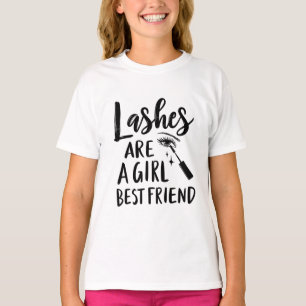 Camiseta Lashes são a melhor maquiagem de uma garota