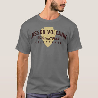 Camiseta Lassen: Parque Nacional Vulcânico Arrancado Texto 