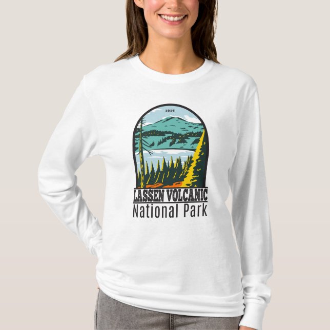 Camiseta Lassen Volcanic Park California Vintage T (Frente)