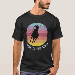Camiseta Lasso é para meninas, Cowgirl, Amante de Cavalos P